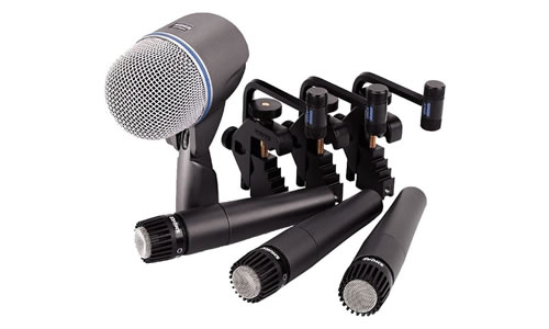 Shure drum instrument microphone set to hire in London
